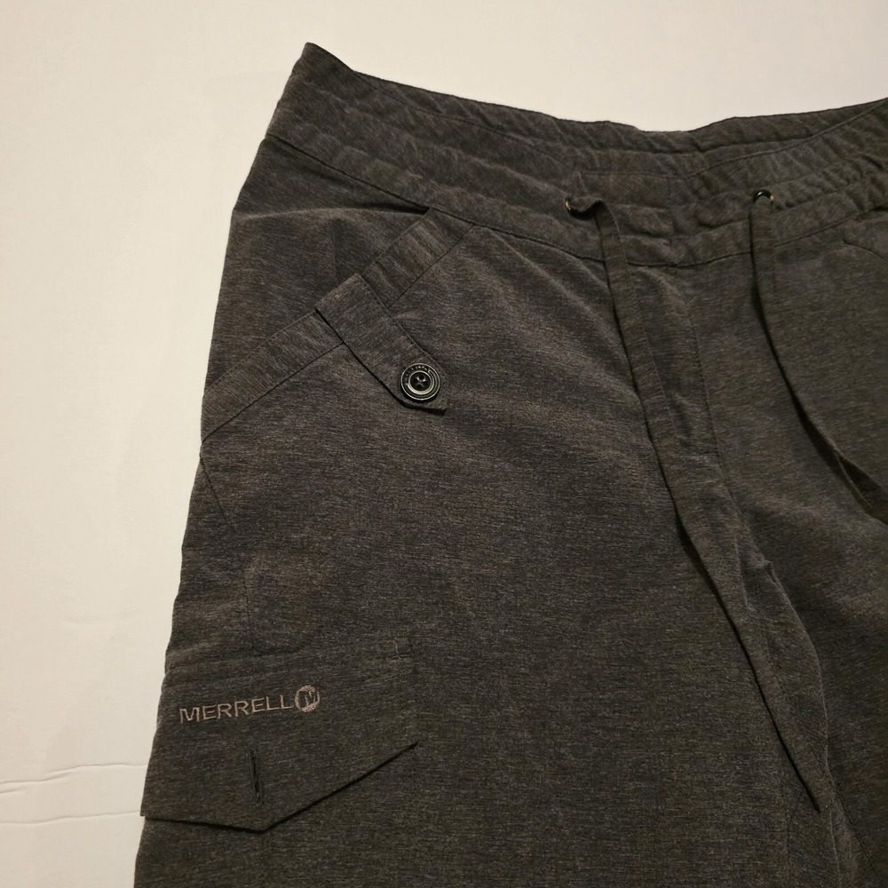 Merrell Cargo Shorts Women's Sz 2 Hiking Outdoor Camping Opti Wick UPF 50 Gray - Picture 2 of 15